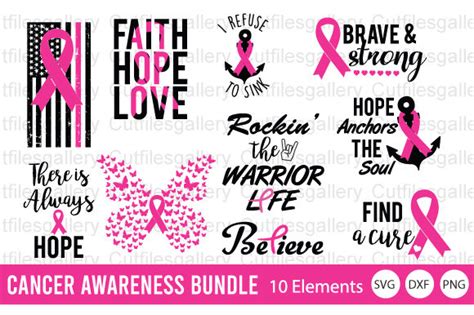 Download Cancer Awareness Bundle For Crafts