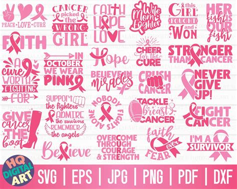 Download Cancer Awareness Bundle For Cricut