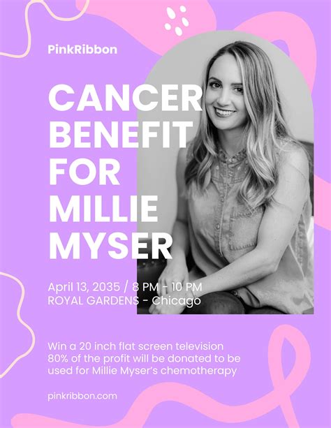 Cancer Benefit Flyer Template