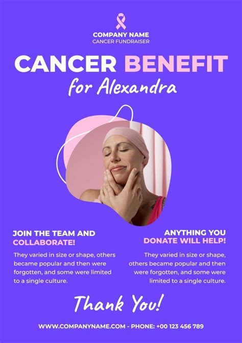Cancer Fundraiser Flyer Template