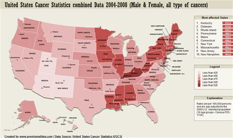 Map of cancer rates in the United States Business Insider