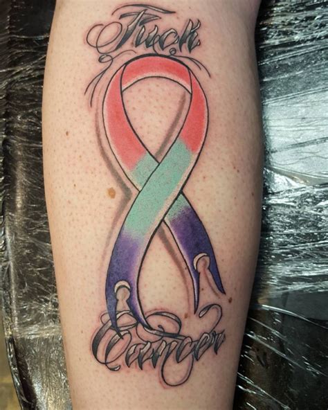 Cancer Ribbon Tattoo