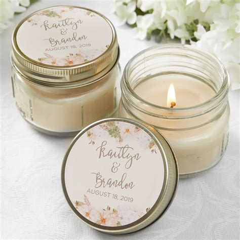 Unique and Romantic Candle Wedding Favors for Your Special Day