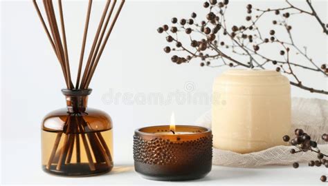 Candles and Diffusers Side Table Decor