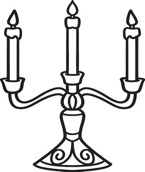 Candlestick Coloring Page