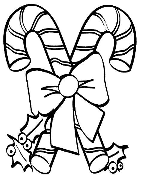 Christmas Candy Canes Coloring Pages Coloring Home