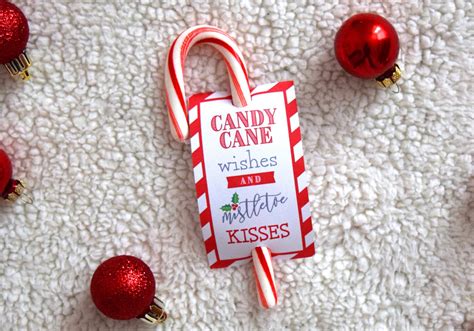 Candy Cane Tags Printable