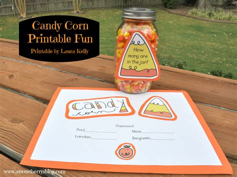 Candy Corn Guessing Game Template