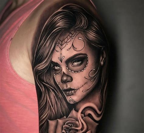 125+ Best Sugar Skull Tattoo Designs & Meaning (2019)