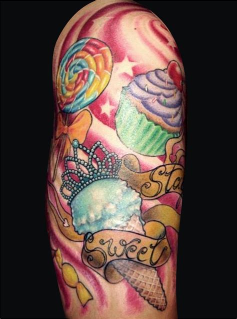 Image result for candy tattoos Candy tattoo, Cupcake