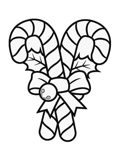 Christmas Candy Canes Coloring Pages Coloring Home