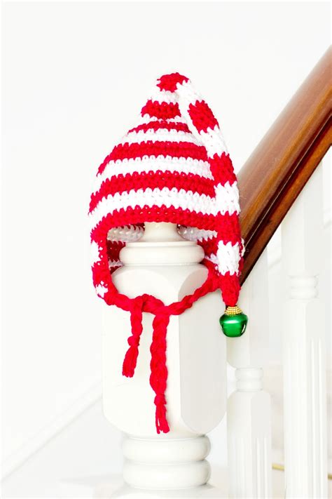 Candy Cane Hat Crochet Pattern