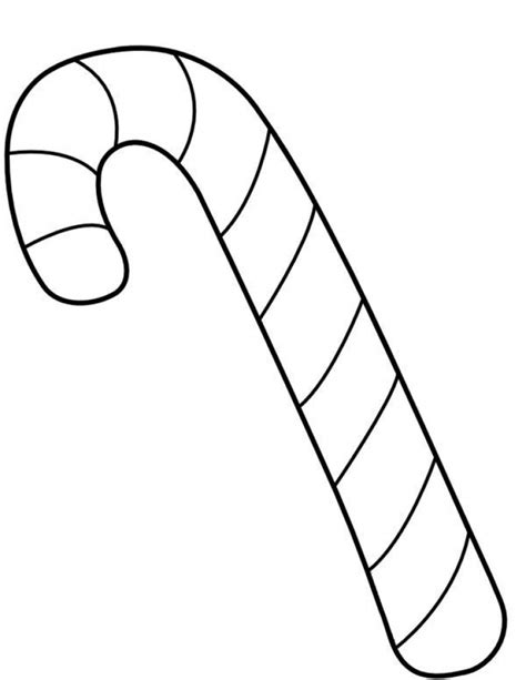 Candy Cane Printable Coloring Pages