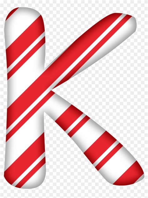 Candy Cane Printable Letters