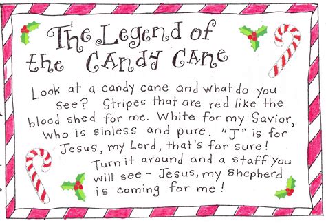 Candy Cane Story Printable