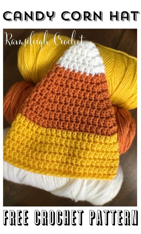 Candy Corn Crochet Hat