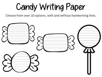 Candy Writing Template