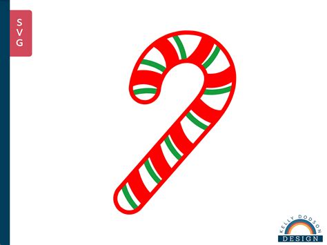 Candy Cane SVG: Add a Sweet Touch of Festivity to Your Holiday Graphics!