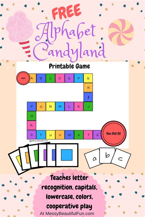 Candyland Theme Alphabet Candyland Letters Printable