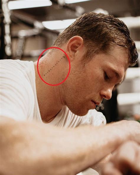 Canelo Neck Tattoo