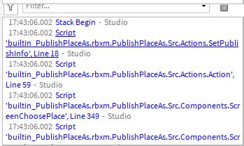 Cannot Publish game in Studio - \"Publish Failed\" in Output - Studio 