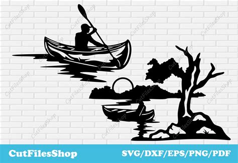 Download Canoe, Kayak DXF Files