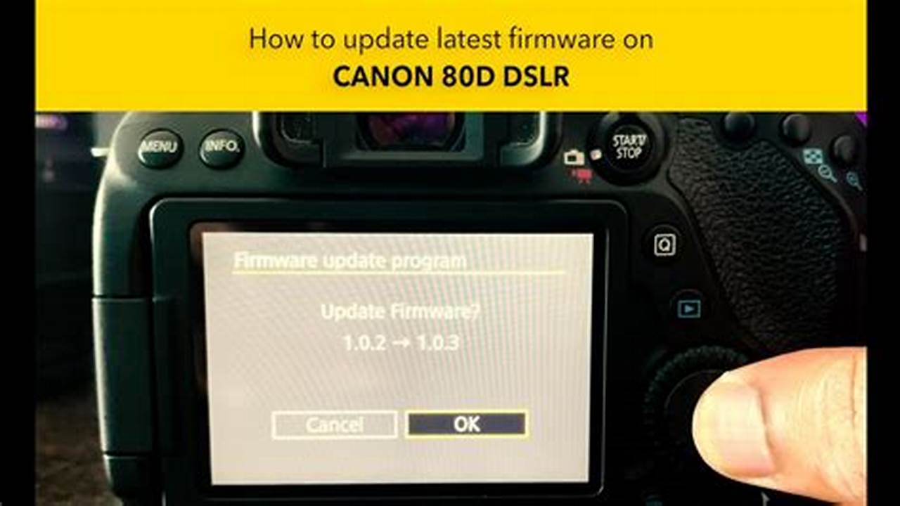 Canon 80d Firmware Update 2024