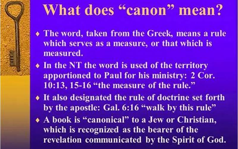 Canon Definition