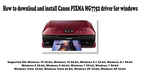 Canon PIXMA MG7752 Printer Driver: Installation and Troubleshooting Guide