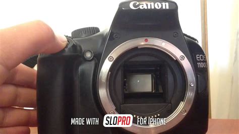 Canon EOS 1100D Shutter Speed