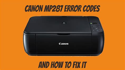 Canon MP 287 error