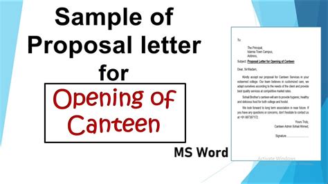 Sample Letter Of Intent Canteen Concessionaire New Sample v