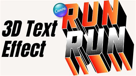 Canva 3D Text Effects