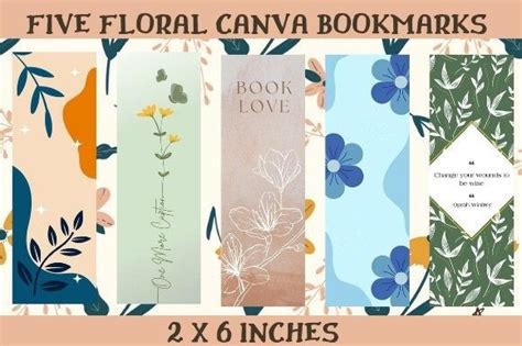 Canva Bookmark Templates