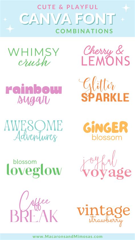 Canva Font Combinations Guide