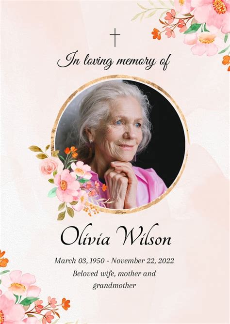 Canva Memorial Template