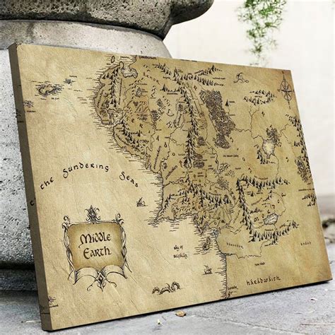 Canvas Middle Earth Map