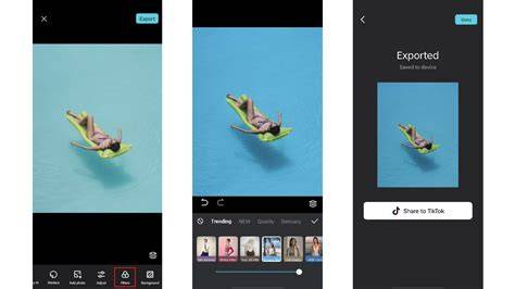 CapCutで動画エフェクトを作成するiPhone画面