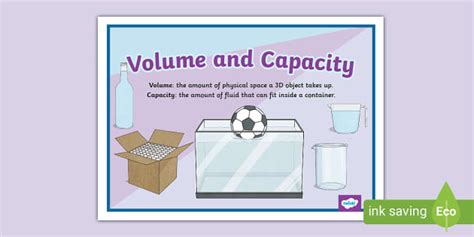 Capacity and Volume Considerations