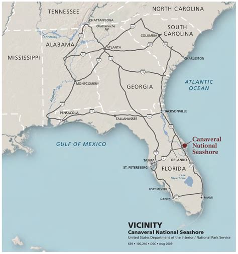 Cape Canaveral Map Florida