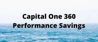 Capital One 360 Performance Savings