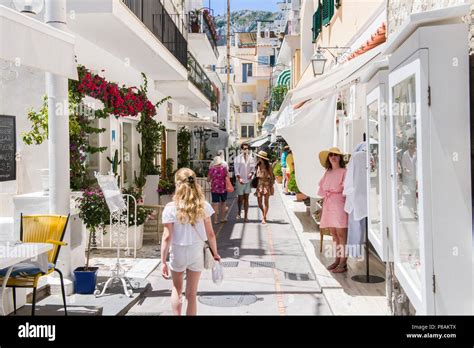 Capri town shops