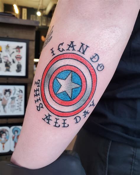 Pin by Taudy on Rodri Feria Tattoo Captain america