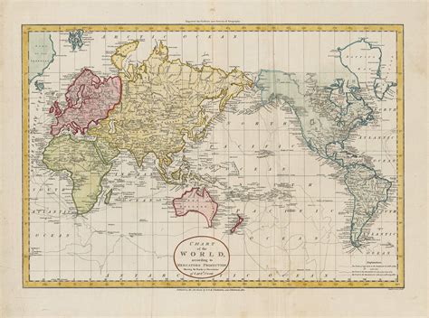 The World on Mercators Projection Shewing the Voyages of Captain Cook