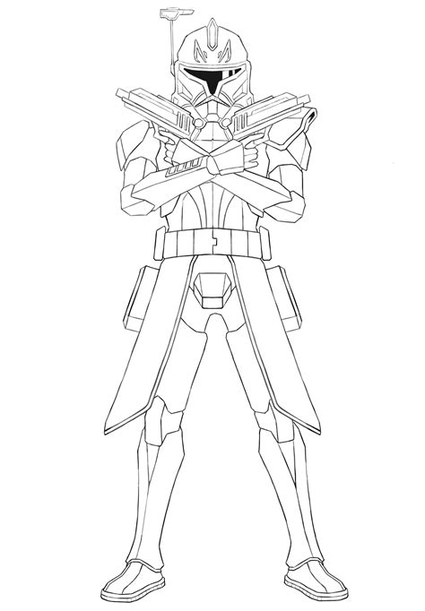 Captain Rex Coloring Page