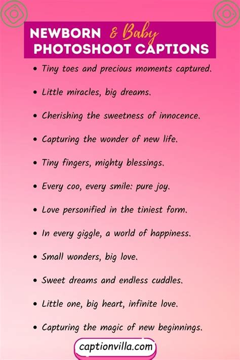 Captions For Baby Photoshoot