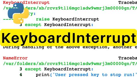 Capture Keyboardinterrupt In Python Without Try-Except
