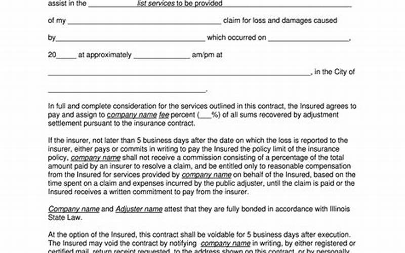 Car Insurance Contract