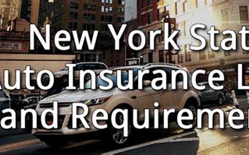 Car Insurance Requirements In Latham, Ny