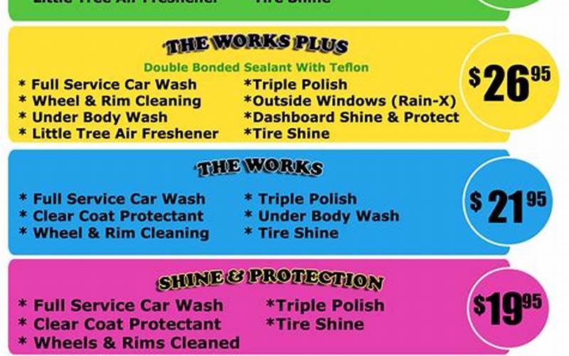Car Wash Price